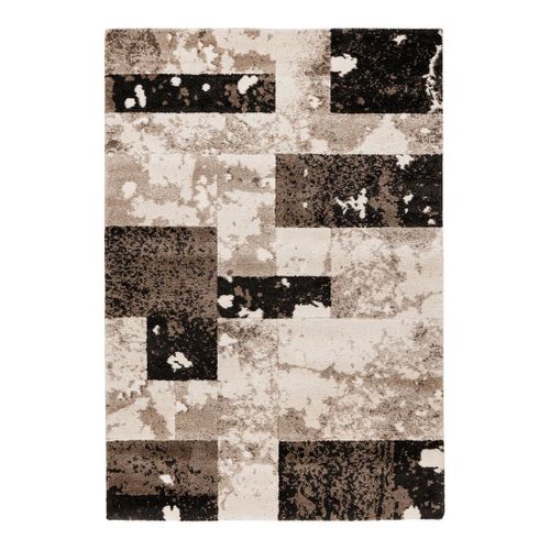 Tapis Moderne Intérieur Poils Ras Nuria Taupe 80x150