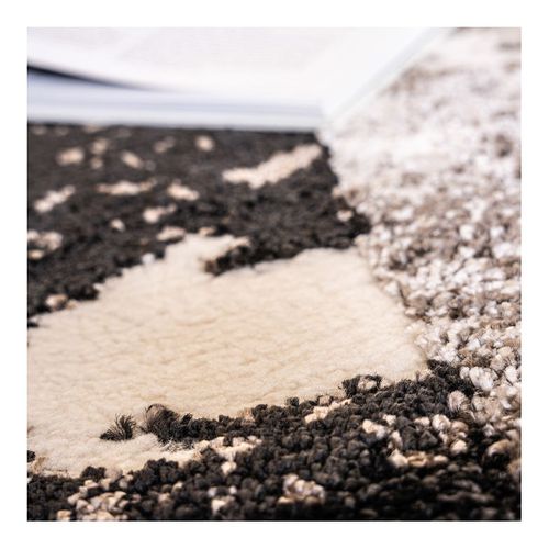 Tapis Moderne Intérieur Poils Ras Nuria Taupe 120x170