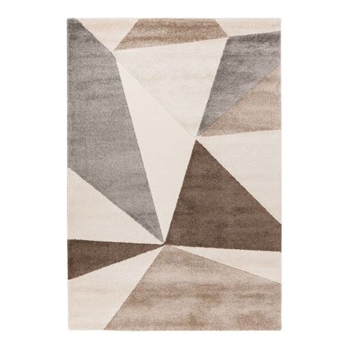 Tapis Graphique Design Rectangle Emy Taupe 160x230