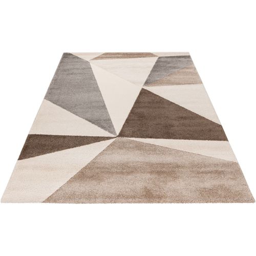 Tapis Graphique Design Rectangle Emy Taupe 160x230