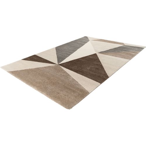 Tapis Graphique Design Rectangle Emy Taupe 200x290