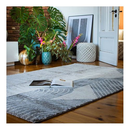 Tapis Design Poils Ras Taupe Gobi Taupe 240x330