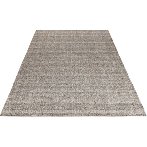Tapis En Laine Plat Moderne Rectangle Knit Sable 200x290