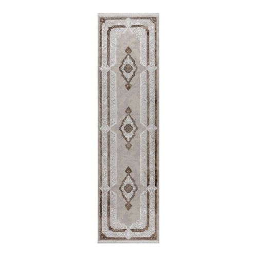 Tapis D'orient Avec Franges Rectangle Beige Casa Beige 80x300