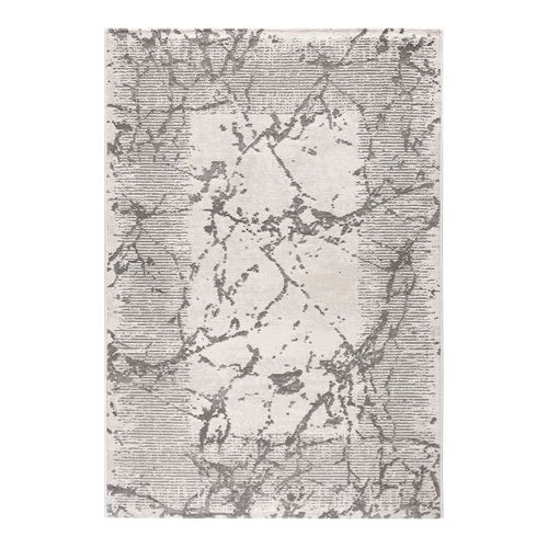 Tapis Moderne Poils Ras Abstrait Alva Beige 120x170