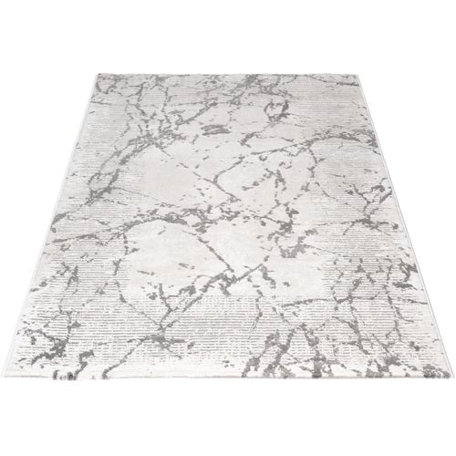 Tapis Moderne Poils Ras Abstrait Alva Beige 120x170
