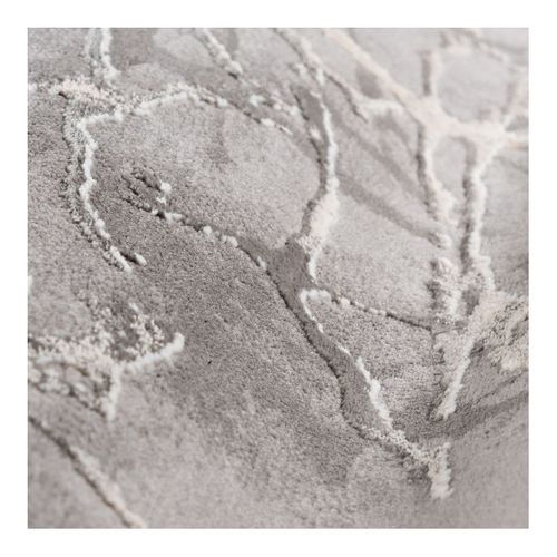 Tapis Abstrait Design Effet Brillant Intérieur Eddie Gris 80x300