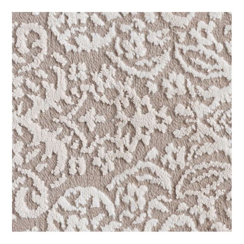 Tapis Baroque Effet Brillant Rectangle Katoun Crème 80x300