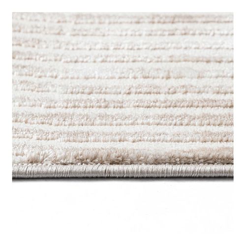 Tapis Scandinave Graphique Courtes Mèches Taro Beige 200x290