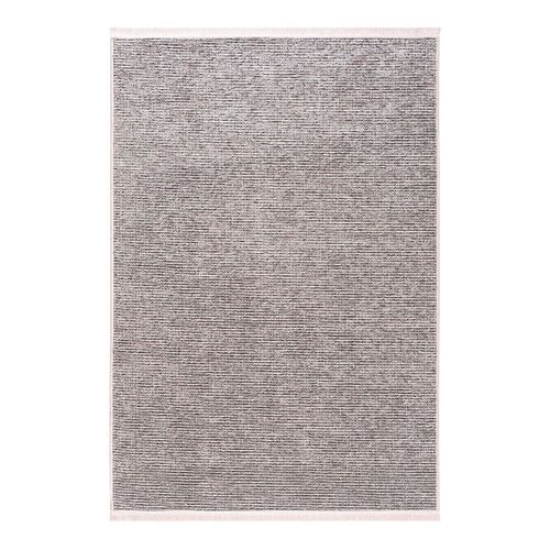Tapis Avec Franges Lavable En Machine Antidérapant Uni Diamila Rose 80x300