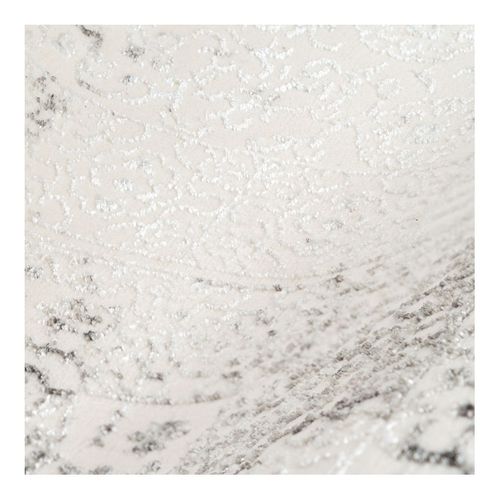 Tapis Vintage Avec Franges Doux Rayé Jasper Gris 80x300