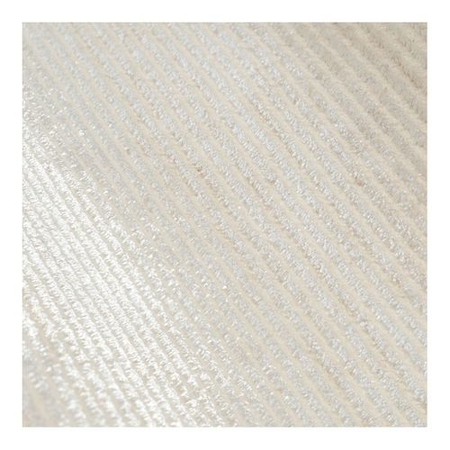 Tapis Moderne Doux Rayé Avec Franges Lars Crème 80x300