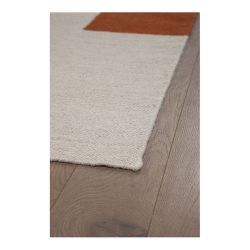 Tapis Design Laine Et Coton Géométrique Helena Crème 200x300