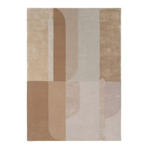 Tapis Laine Et Viscose Tufté Main Moderne Carmen Beige 200x300