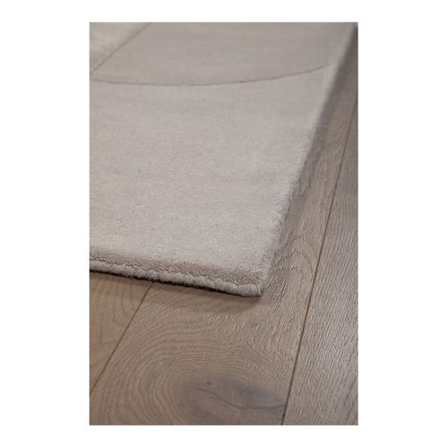 Tapis Laine Et Viscose Tufté Main Moderne Carmen Beige 200x300