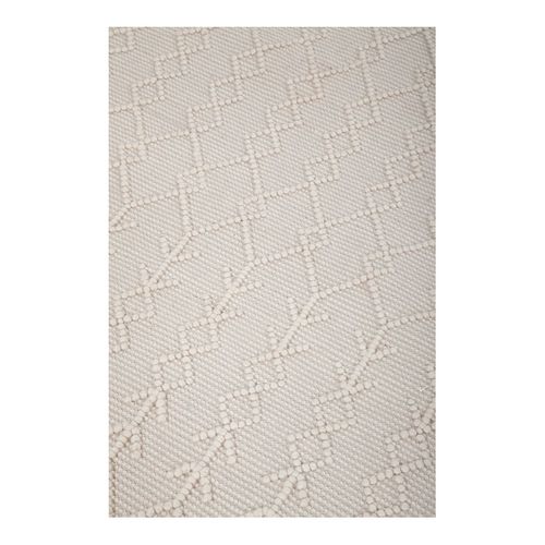 Tapis Berbère Plat Ethnique Laine Et Coton Rica Crème 60x120