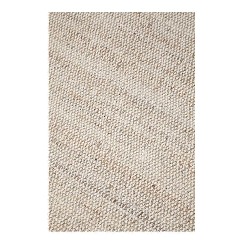 Tapis Jute Et Coton Plat Moderne Blanc Kenza Blanc 140x200