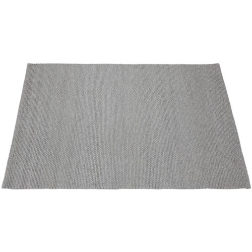 Tapis Noué Main Uni Moderne Rectangle Riga Argenté 160x230