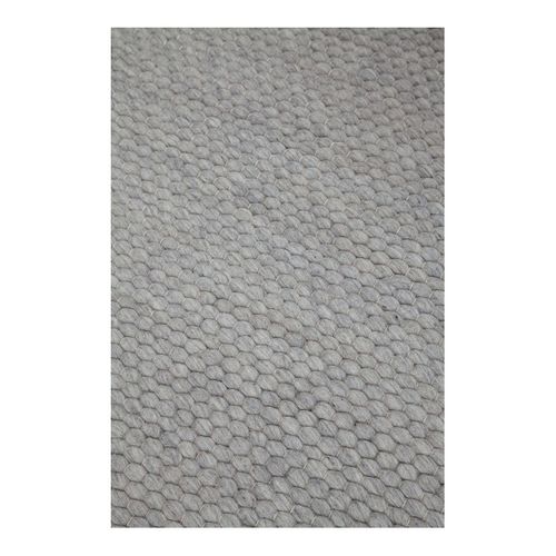 Tapis Noué Main Uni Moderne Rectangle Riga Argenté 160x230