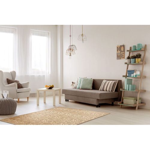 Tapis Laine Et Viscose Moderne Courbe Moda Doré 240x340