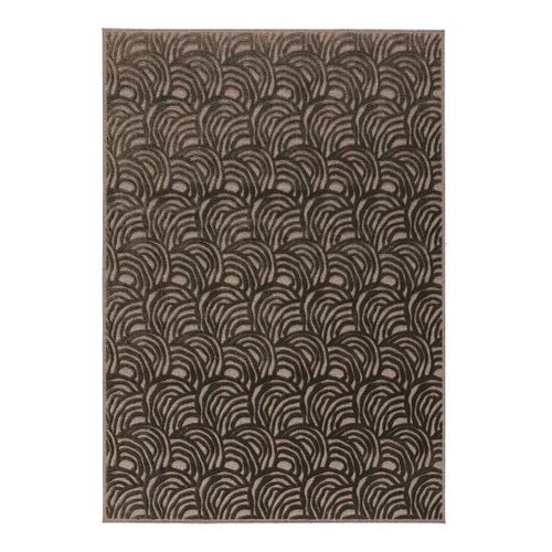 Tapis Laine Et Viscose Moderne Courbe Moda Anthracite 280x380
