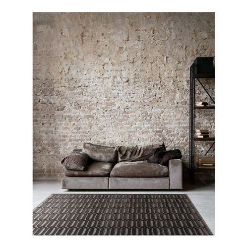 Tapis Graphique Laine Et Viscose Scandinave Modernina Anthracite 200x290
