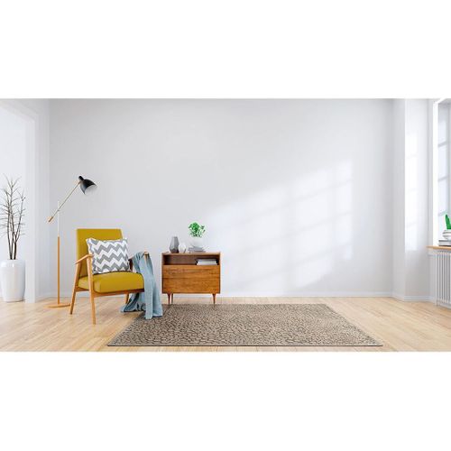 Tapis Effet 3d Moderne Rectangle Abstrait Astrid Olive 280x380