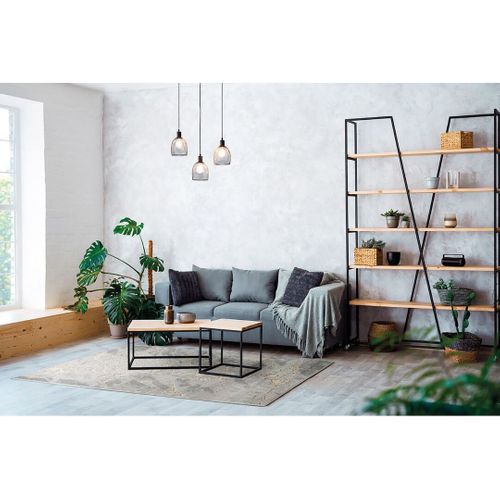 Tapis Abstrait Effet 3d Design Intérieur Eddie Argenté 160x230