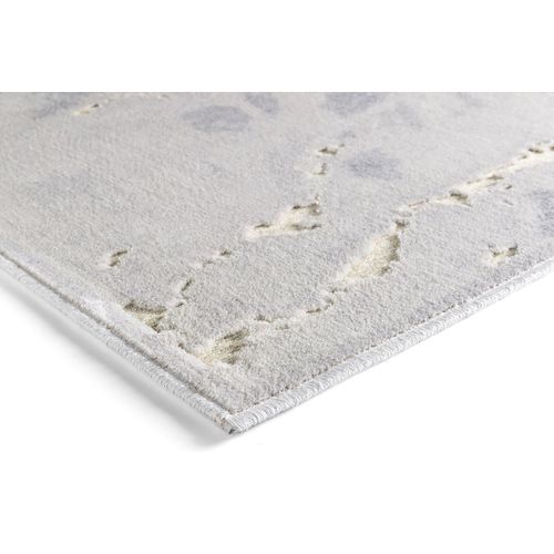 Tapis Abstrait Effet 3d Design Intérieur Eddie Argenté 240x340