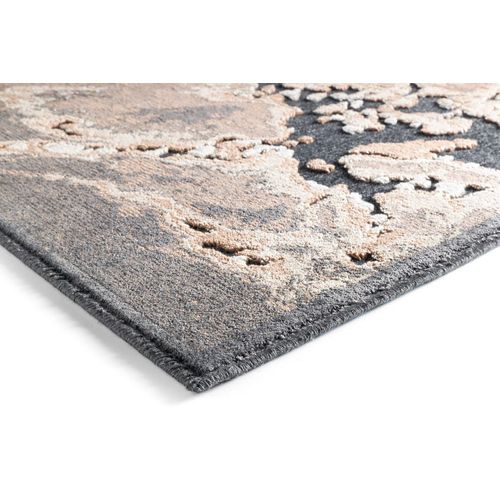 Tapis Abstrait Effet 3d Design Intérieur Eddie Marron 280x380