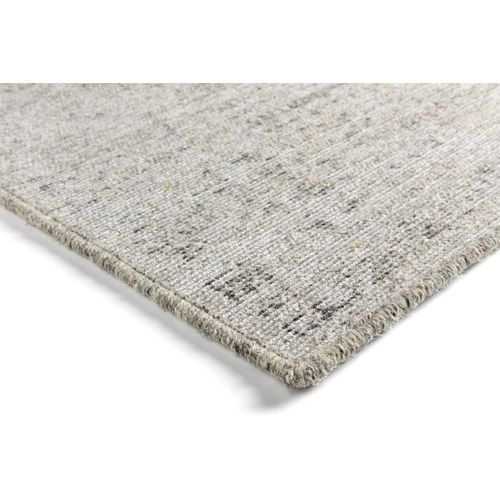 Tapis Vintage Laine Et Viscose Rayé Smooth Argenté 280x380