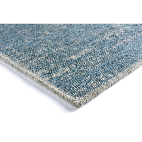 Tapis Viscose Et Laine Vintage Rayé Justine Bleu 280x380