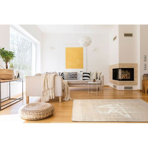Tapis Moderne Abstrait Intérieur Rectangle Smarty Beige 200x300