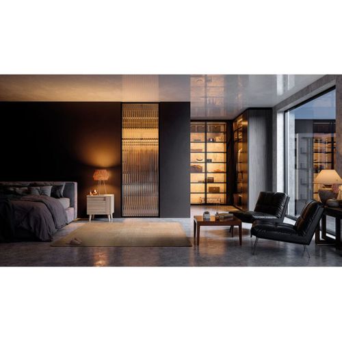 Tapis Moderne Abstrait Intérieur Rectangle Smarty Doré 200x300