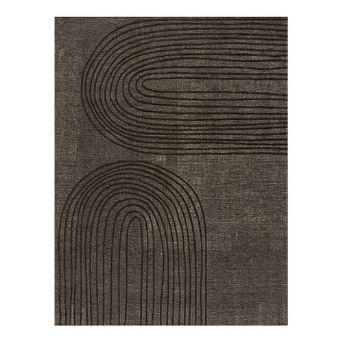 Tapis Abstrait Intérieur Design Rectangle Ily Taupe 240x340