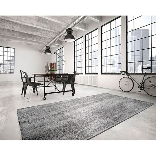 Tapis Design Abstrait Rectangle Intérieur Loan Anthracite 200x300