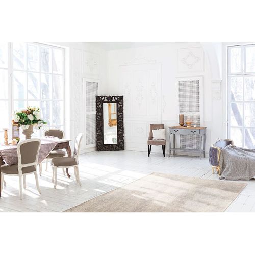 Tapis Design Abstrait Rectangle Intérieur Loan Argenté 240x340