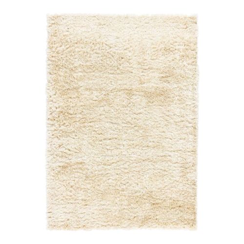 Tapis Longues Mèches Uni Moderne Tissé Main Diamond Blanc 240x340