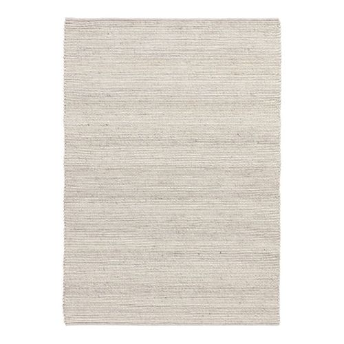 Tapis Tissé Main Moderne Rectangle Uni Mana Argenté 160x230