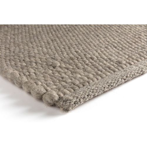 Tapis Tissé Main Moderne Rectangle Uni Mana Taupe 200x290