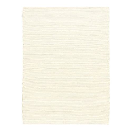 Tapis Tissé Main Moderne Rectangle Uni Mana Blanc 240x340