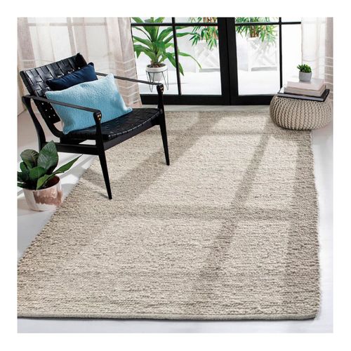 Tapis Moderne Uni Tissé Main Rectangle Bingo Taupe 240x340