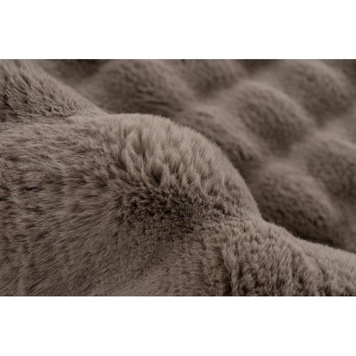 Tapis à Poils Longs Doux Effet 3d Design Beppo Taupe 80x150