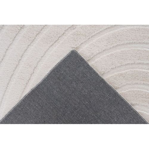 Tapis Doux Scandinave Graphique Effet 3d Pela Ivoire 160x230