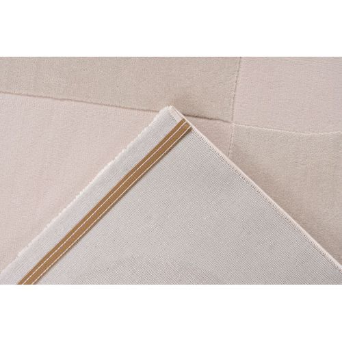 Tapis Moderne Abstrait Avec Franges Rassia Beige 120x170