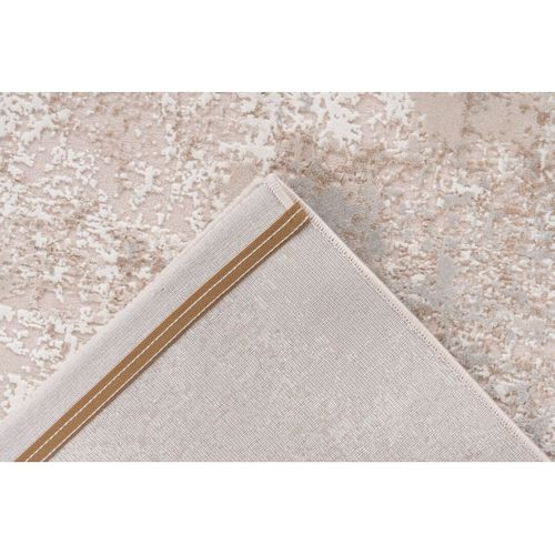 Tapis Abstrait Moderne Avec Franges Celano Beige 120x170