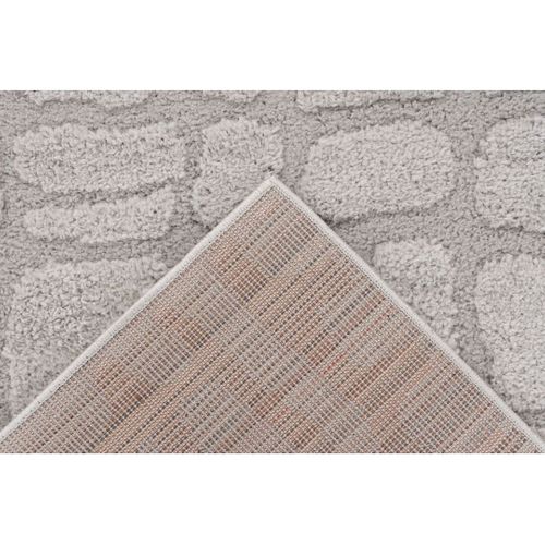 Tapis Abstrait Effet 3d Design Argenté Ossa Argenté 160x230