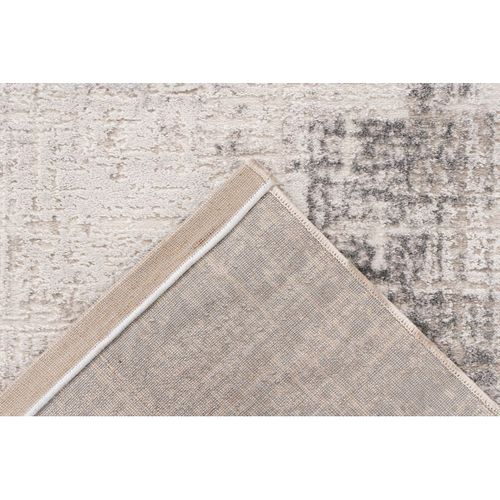 Tapis Moderne Rayé Effet 3d Rectangle Trios Argenté 120x170