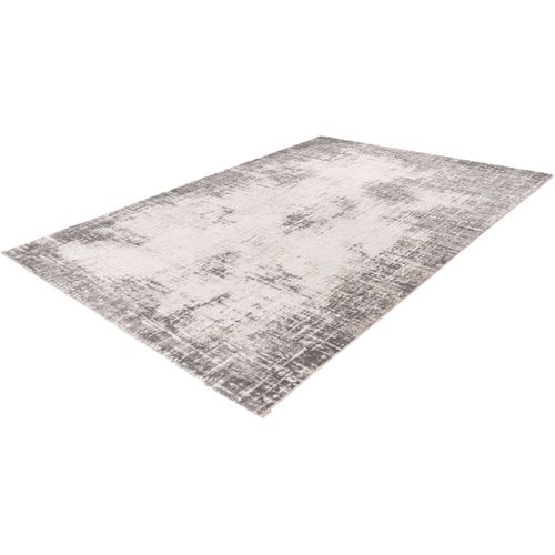 Tapis Moderne Rayé Effet 3d Rectangle Trios Argenté 160x230