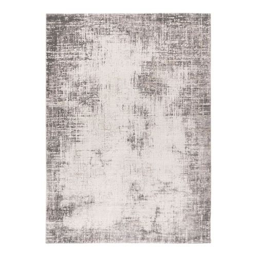 Tapis Moderne Rayé Effet 3d Rectangle Trios Argenté 160x230